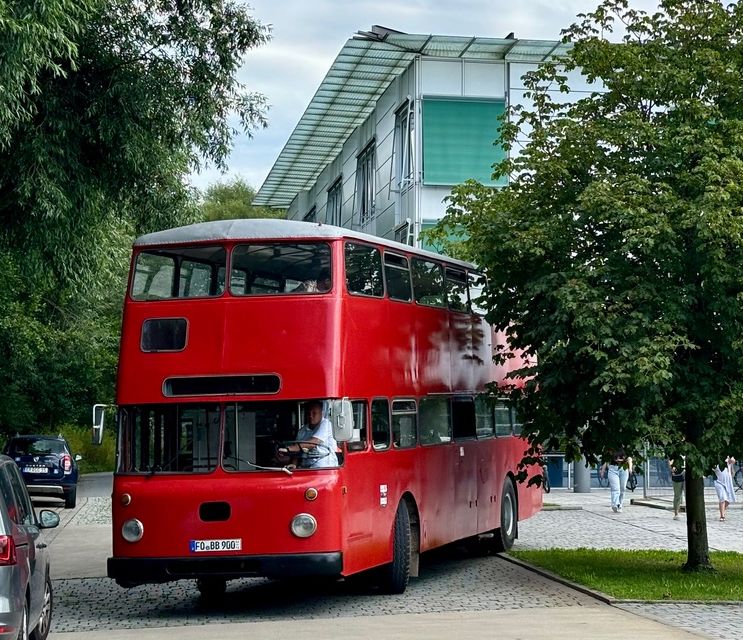 Fahrt mit dem restaurierten Büssing-Doppeldeckerbus